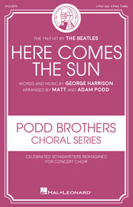 Here Comes the Sun Two-Part choral sheet music cover Thumbnail